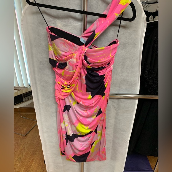 Blumarine Vintage Y2K floral one shoulder dress - Picture 2 of 5